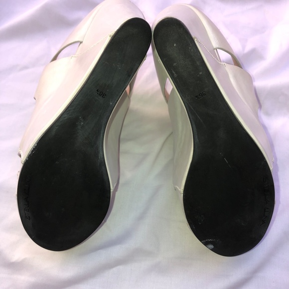 Stella Luna White Platform Wedge Sandal - Picture 5 of 13